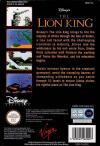 Lion King, The Box Art Back